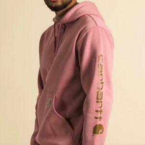 Carhartt Rose Hoodie with Gold Logo